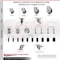 Service Caster 3.5 Inch 316SS Thermoplastic Rubber Swivel 1-1/8 Inch Stem Caster Set Lock Brake SCC-SS316TTLEX20S3514-TPRB-118-4 - alternate 3